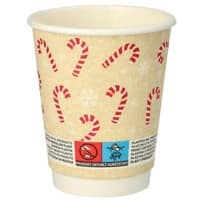 Gobelets jetables PAPSTAR Candy Oui 200 ml 80 mm Crème 25 unités