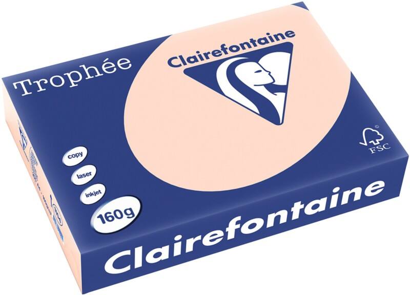 Papier couleur Clairefontaine A4 Saumon 160 g/m² 250 feuilles