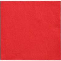 Serviettes PAPSTAR Rouge 32 x 32 cm 150 Unités 