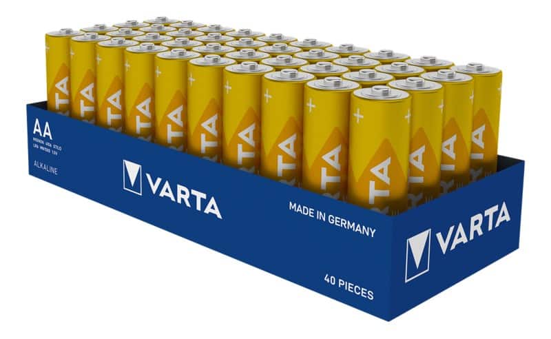 Piles VARTA 4106 AA LR6 Alcaline 1.5 V 40 unités