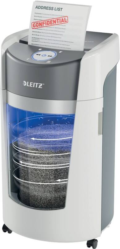Destructeur de documents Leitz IQ OptiMax 11 Feuilles Micro coupe Niveau de sécurité P-5 35 L 83600000