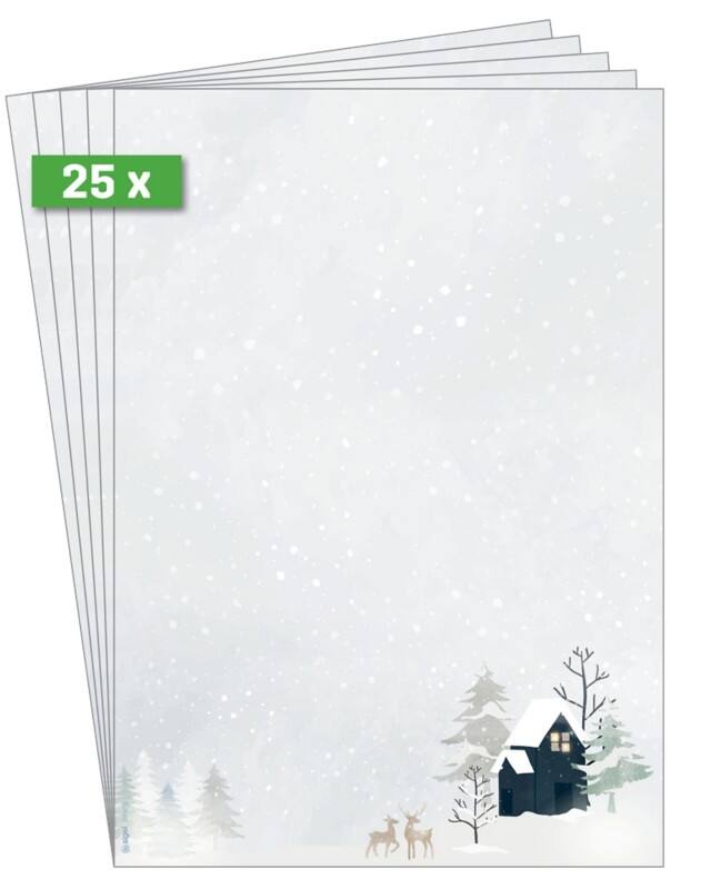 Lettre à en-tête Sigel Christmas A4 Gris 90 g/m² 25 Unités