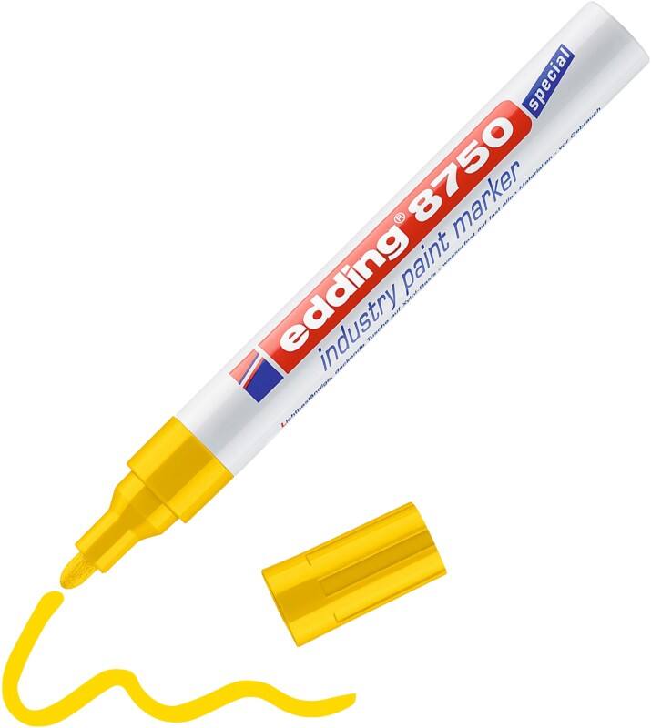 Marqueur peinture edding E-8750 Permanent Jaune Ogive - 4 mm