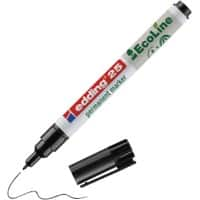 Marqueur permanent edding ecoline E-25 Pointe ogive 1 mm Noir Rechargeable