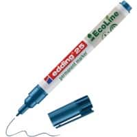 Marqueur permanent edding ecoline E-25 Ogive - 1 mm Bleu Rechargeable