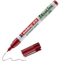 Marqueur permanent edding ecoline E-25 Ogive - 1 mm Rouge Rechargeable