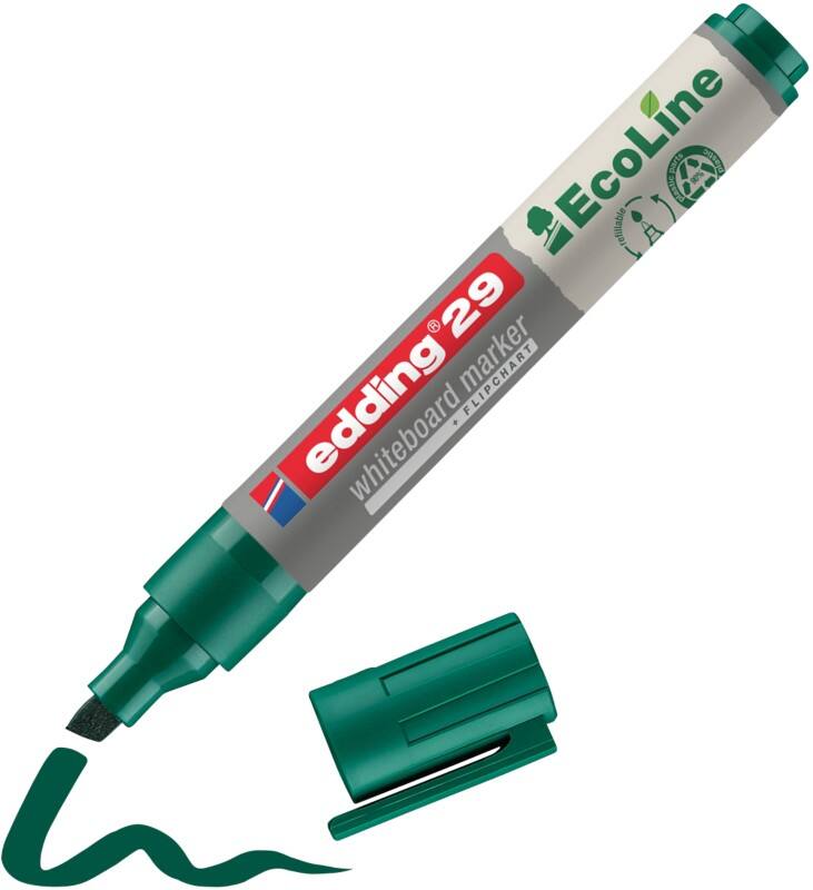 Marqueur pour tableau blanc edding ecoline E-29 Vert Biseauté - 5 mm