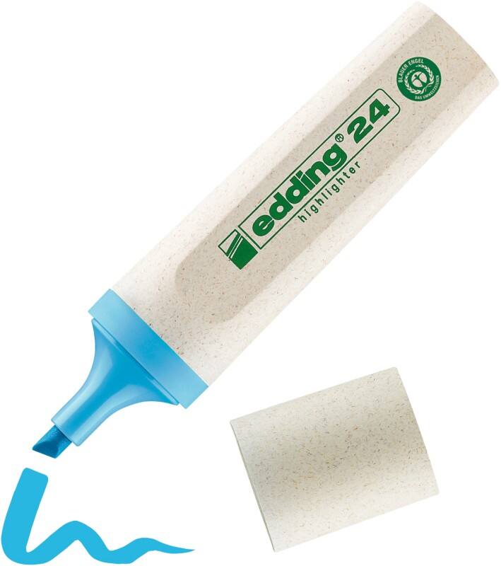 Surligneur edding E-24 E-24 Bleu Biseauté - 5 mm