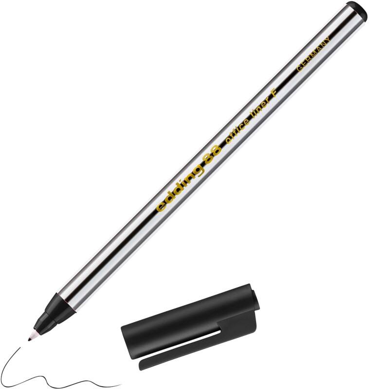 Feutre fin edding 88 Ogive Noir 88