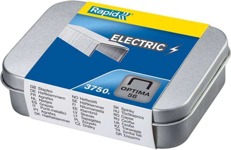 Agrafes Rapid Optima 56 5001374 métal galvanisé argenté 3750 agrafes