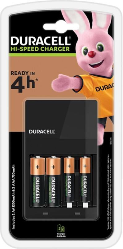 Chargeur de piles Duracell 1 300 mAh 5 Unités