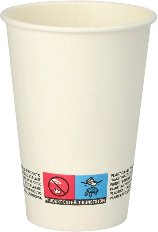 Gobelets jetables PAPSTAR 180 ml Blanc 92 mm 2500 Unités