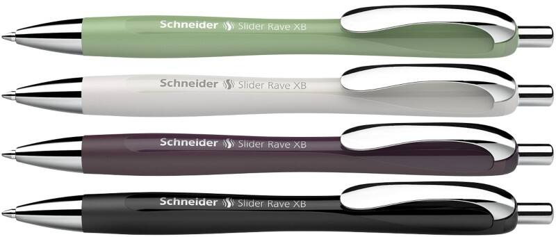 Stylo-bille Schneider Slider Rave XB Bleu 0,7 mm Extra large Bille 3 + 1 4 Unités