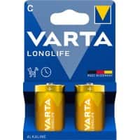 Piles VARTA Longlife LR14 Alcaline 2 Unités