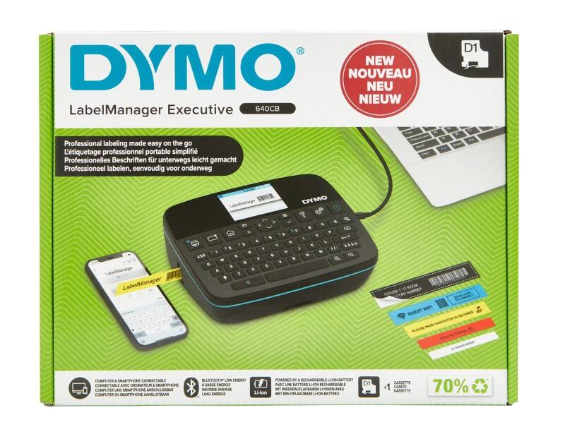 Imprimante d’étiquettes DYMO LabelManager Executive 640 CB Thermique QWERTY (GB) Noir