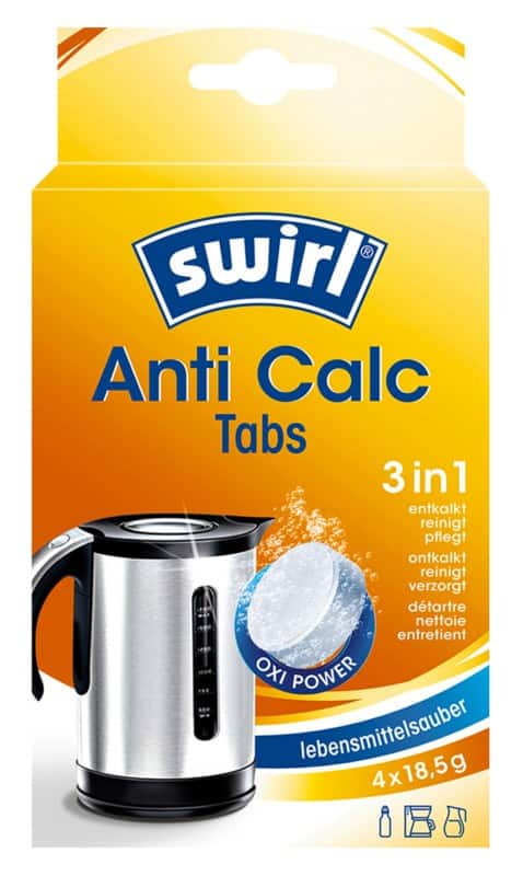 Détartrant Swirl Anti Calc 3 in 1 Tablettes 4 Unités de 18,5 g