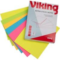 Notes adhésives Viking Rectangulaire 150 mm Page blanche Assortiment 6 Unités de 50 Feuilles