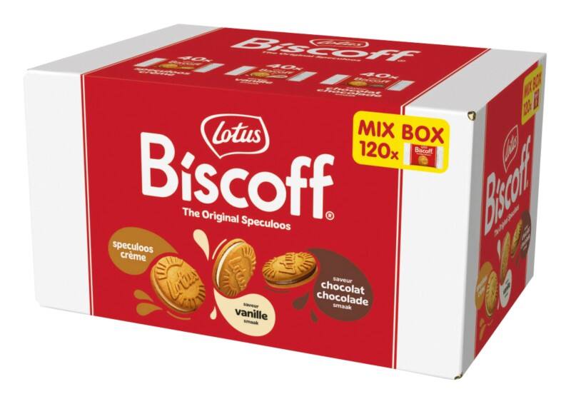 Biscuits Lotus Biscoff Chocolat, vanille 120 unités