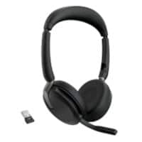 Casque audio Jabra Evolve2 65 Avec fil / Sans fil Stéréo Sur tête Bluetooth Noir