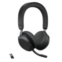 Casque audio Jabra Evolve2 75 Avec fil / Sans fil Stéréo Sur tête Bluetooth Noir