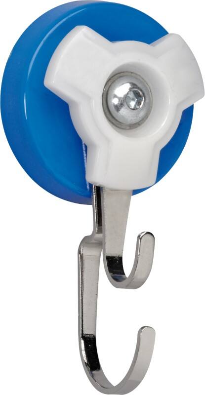 Crochet aimanté Maul Double Carousel Hook Côté arrondi et plat Bleu 18 kg Capacité de charge 58 mm