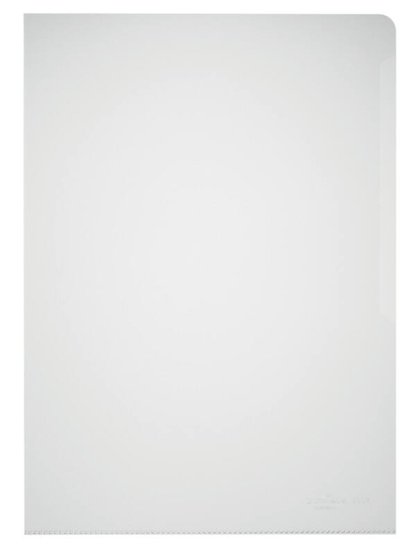 Pochettes coin DURABLE Standard A4 Transparent PP (Polypropylène) 100 microns 0 perforations 100 unités