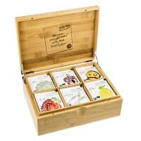 Coffret de thés  PEEZE Communitea Kandy Sachets Thé vert, Earl Grey, Rooibos, fruits des bois, English Breakfast et thé marocain