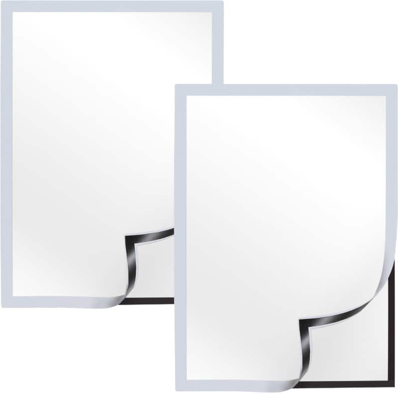 Cadre d’affichage Viking A3 Adhésif Argenté Plastique 1292066 32,5 (L) x 0,4 (P) x 44,8 (H) cm 2 Unités