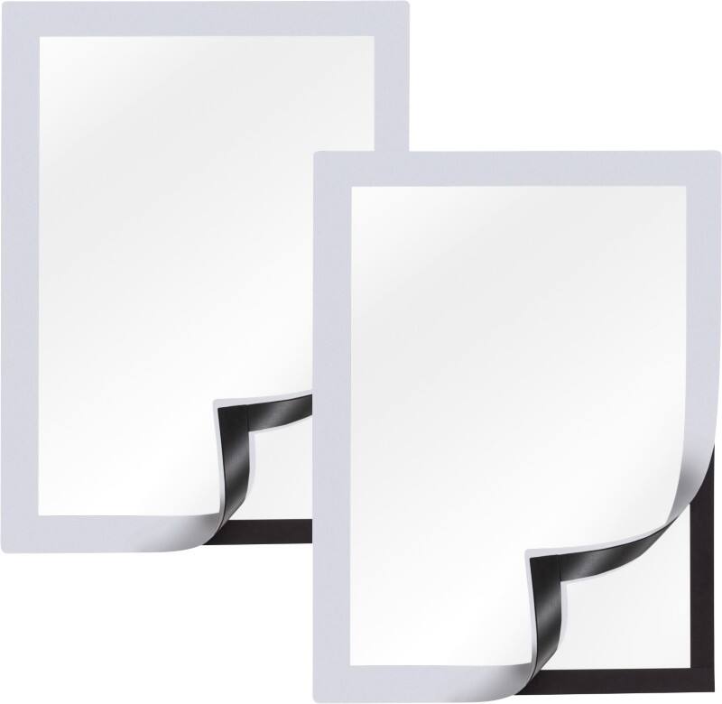 Cadre d’affichage Viking A5 Adhésif Argenté Plastique 1292068 23,6 (L) x 0,4 (P) x 17,6 (H) cm 2 Unités