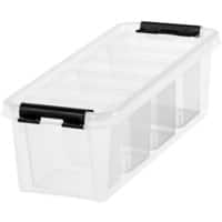 Boîte de rangement SmartStore Plastique Classic 3,5 L Avec couvercle Transparent 14 x 38 x 11 cm