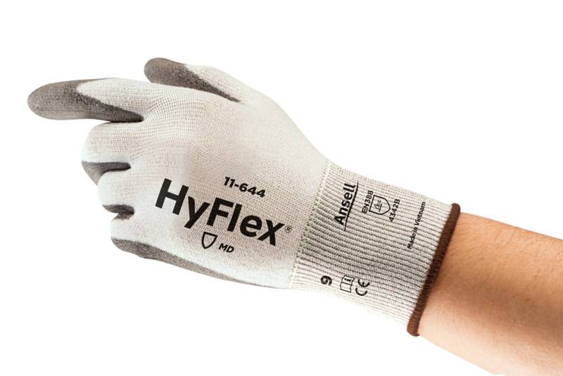Gants de manutention Ansell HyFlex Mechanical Protection Non jetables HPPE, Nylon, PU (Polyuréthane), Spandex Non poudrés Extra Extra Extra Large (XXXL) Blanc, gris 12 paires