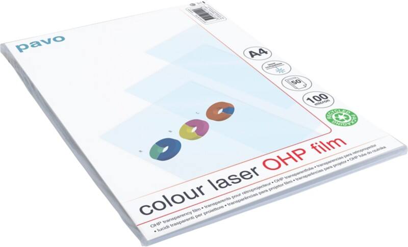 Transparent pour rétroprojecteur Colour Laser OHP A4 21 x 29,7 cm 50 unités