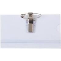 Badge nominatif Pavo avec pince combi 8009183 90 mm 50 unités