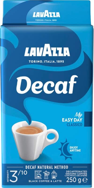 Café moulu Décaféiné Lavazza Moulu Doux Arabica, Robusta 250 g
