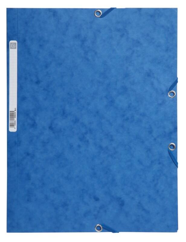 Fardes 3 rabats Exacompta 220006 A4 Bleu Carton 24 x 32 cm 25 Unités