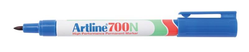 Marqueur Artline 700N Fin Ogive - 0,7 mm Bleu Rechargeable Résistant à l'eau 12 Unités
