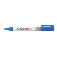 Marqueur Artline 700N Pointe fine, ogive 0,7 mm Bleu Rechargeable Résistant à l'eau 12 Unités