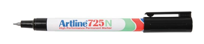 Marqueur Artline 725N Extra fin Ogive - 0,4 mm Noir Rechargeable Résistant à l'eau 12 Unités