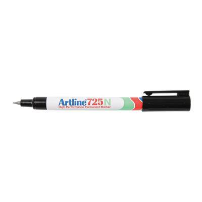Marqueur Artline 725N Extra Pointe fine, ogive 0,4 mm Noir Rechargeable Résistant à l'eau 12 Unités