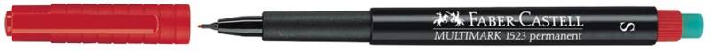 Marqueur OHP/DVD Faber-Castell Multimark Extra Fin Ogive, Fine 0,4 mm Rouge