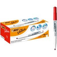 Marqueur pour tableau blanc BIC 1741 Non permanent Rouge Moyen Ogive 1 - 51% Recyclé 12 Unités