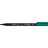 Marqueur permanent STAEDTLER Lumocolor Universal M Pointe moyenne, ogive 1 mm Vert Rechargeable 10 Unités