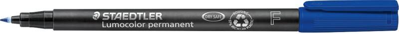 Marqueur OHP/DVD STAEDTLER 97% Recyclé Fin Ogive 0,6 mm Bleu Rechargeable 10 Unités