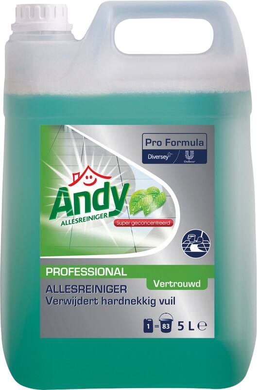 Nettoyant toutes surfaces Andy Vertrouwd 2 Unités de 5 L