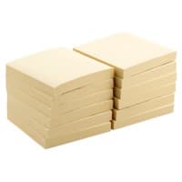 Notes adhésives Office Depot Jaune pastel 76 x 76 mm 12 Blocs de 100 Feuilles