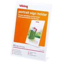 Présentoir de table Viking Obliquely A5 1 14,9 (l) x 5,6 (P) x 20,7 (H) cm Transparent