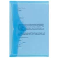 Pochette porte-documents Viking A4 Bouton-pression PP (Polypropylène) Paysage 23,5 (l) x 33,5 (H) cm Bleu translucide 5 Unités
