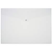Pochette porte-documents Office Depot A3 Bouton-pression PP (Polypropylène) Paysage 32 (l) x 45,6 (H) cm Transparent 5 Unités