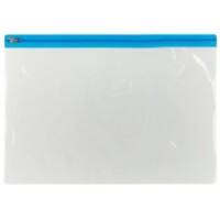 Pochette à fermeture éclair Office Depot A4 Zip PP (Polypropylène) Paysage 29,7 (l) x 33,8 (P) x 24 (H) cm Bleu 5 Unités