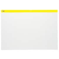 Pochette à fermeture éclair Office Depot Zip Bag A3 Zip PP (Polypropylène) Paysage 42 (l) x 45 (P) x 29,7 (H) cm Jaune 5 Unités